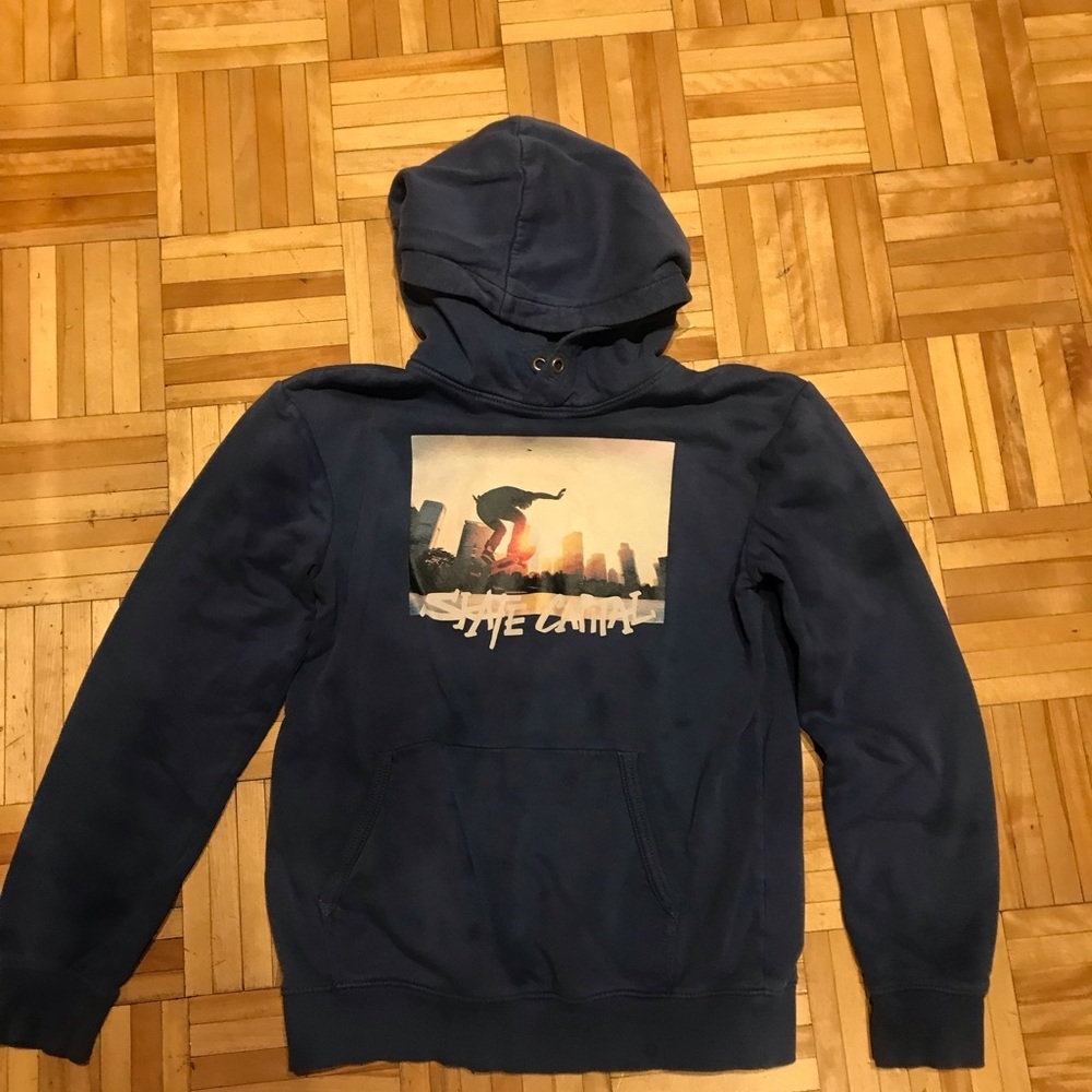 H&M Navy Graphic Hoodie